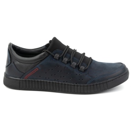 Olivier Zapatos con cordones hombre piel 287KZ, azul marino