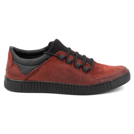 Olivier Zapatos cordones hombre piel 287KZ rojo