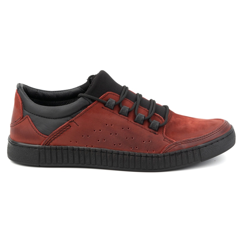 Olivier Zapatos cordones hombre piel 287KZ rojo