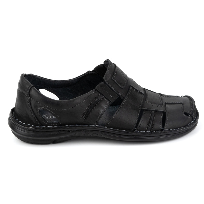 Olivier Zapatos slip-on hombre verano piel 902MP Summer negro