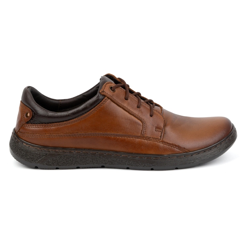 Olivier Zapatos cordones hombre piel 077KZ marrón