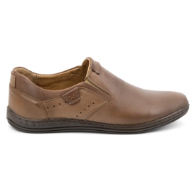Zapatos slip-on hombre piel POLBUT 401 marrón