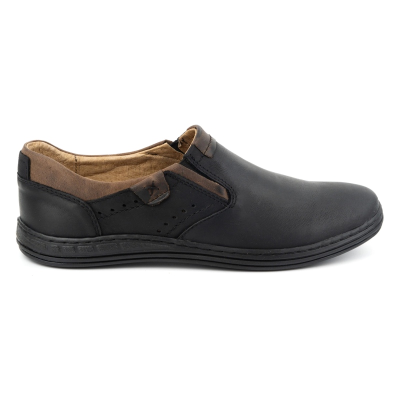 Polbut Zapatos slip-on hombre piel 401 Negro