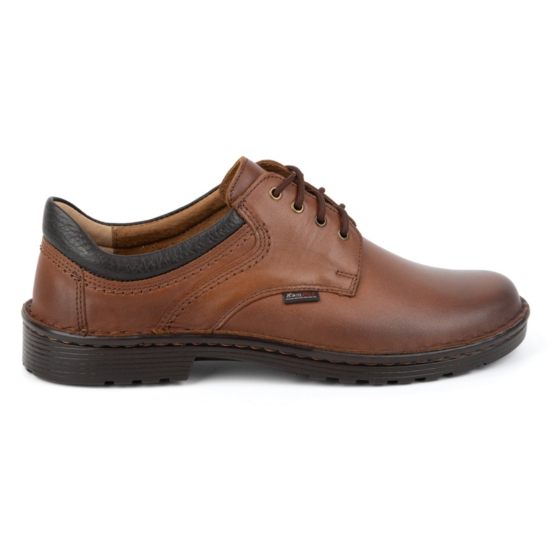 Kampol Zapatos casual hombre piel 11/C1 marrón