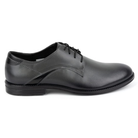Olivier Zapatos elegantes hombre de piel 253LU gris