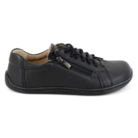 Olivier Zapatos de mujer minimalistas descalzos de piel 1242 negro