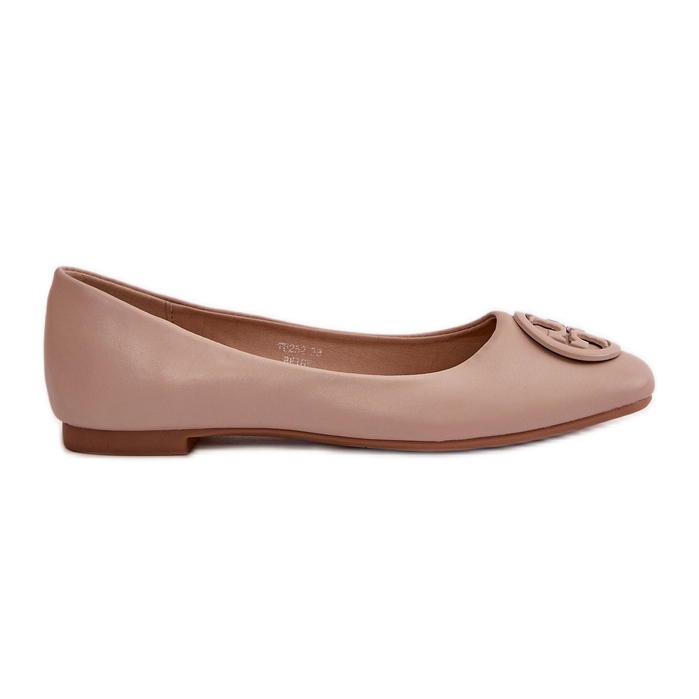 Bailarinas De Mujer Con Adorno De Piel Ecológica Rhodike Beige