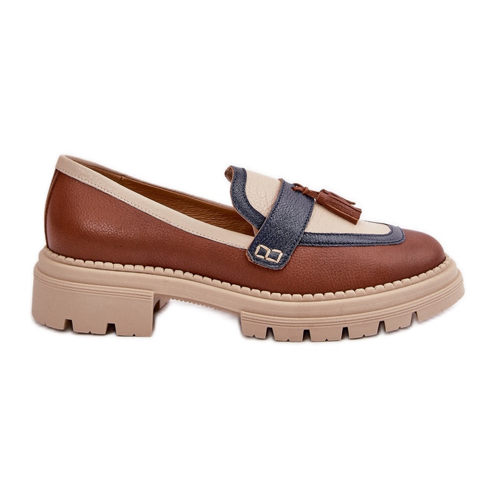 Mocasines Mujer Piel Marrón Laura Messi 2835