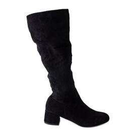 Botas Kiranika negras de tacón negro