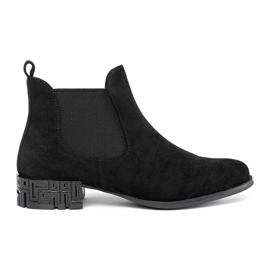Botas Chelsea negras con tacón decorativo de Sergio Leone negro