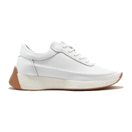 Sergio Leone Deportivas mujer piel calada color blanco