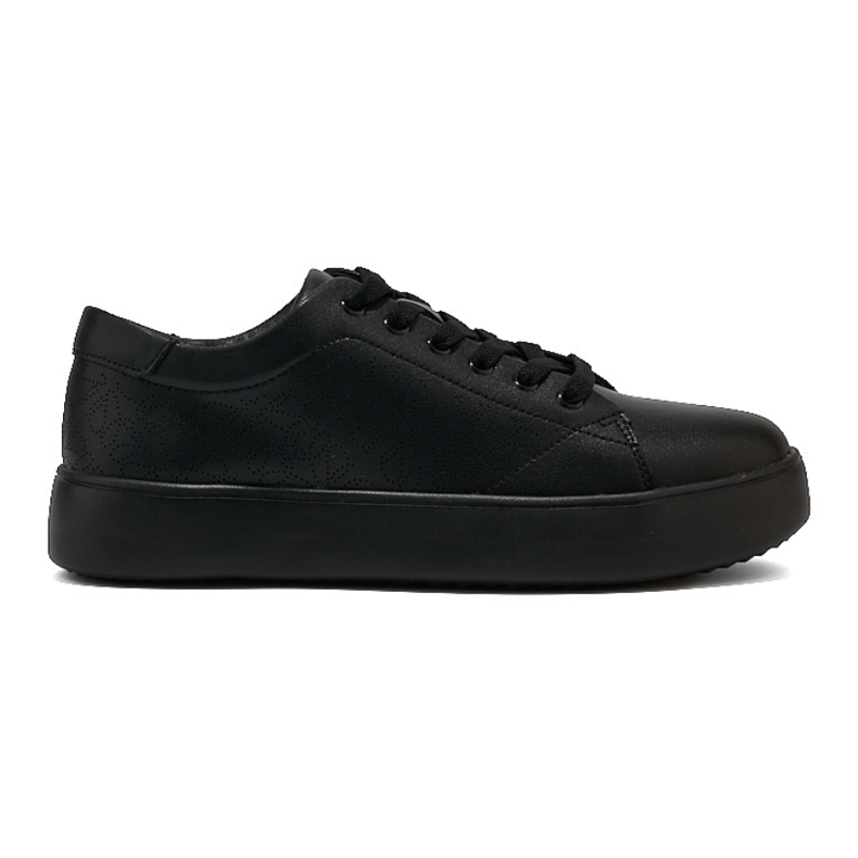 Sergio Leone Zapatillas de deporte de cuero negro SP014