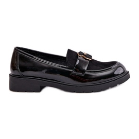 Mocasines Mujer Charol Con Osito Negro S.Barski HY42-339A