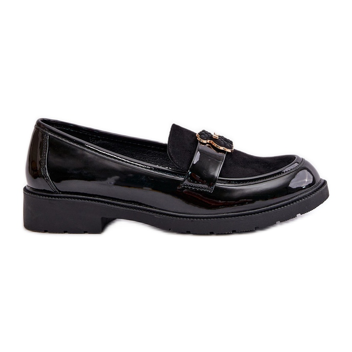 Mocasines Mujer Charol Con Osito Negro S.Barski HY42-339A
