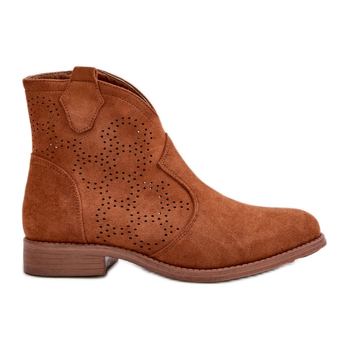 Botas de Mujer Caladas con Tacón Plano Camel S.Barski HY42-151 marrón Botas de Mujer Caladas con Tacón Plano Camel S.Barski HY42-151 marrón