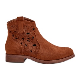 Botas Mujer Caladas Con Cremallera Camel S.Barski HY42-081 marrón