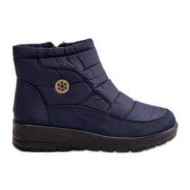 News Botas de nieve aislantes para mujer, azul marino