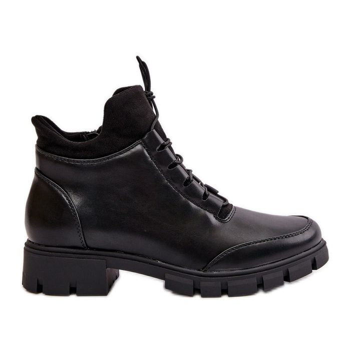 Botas Bajas Aislantes De Mujer En Piel Ecológica, Negro Erisabelle Botas Bajas Aislantes De Mujer En Piel Ecológica, Negro Erisabelle