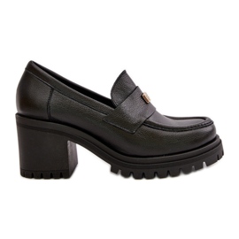 Zazoo 20168 Zapatos Tacón Alto Mujer Elegantes, Piel Natural, Negro