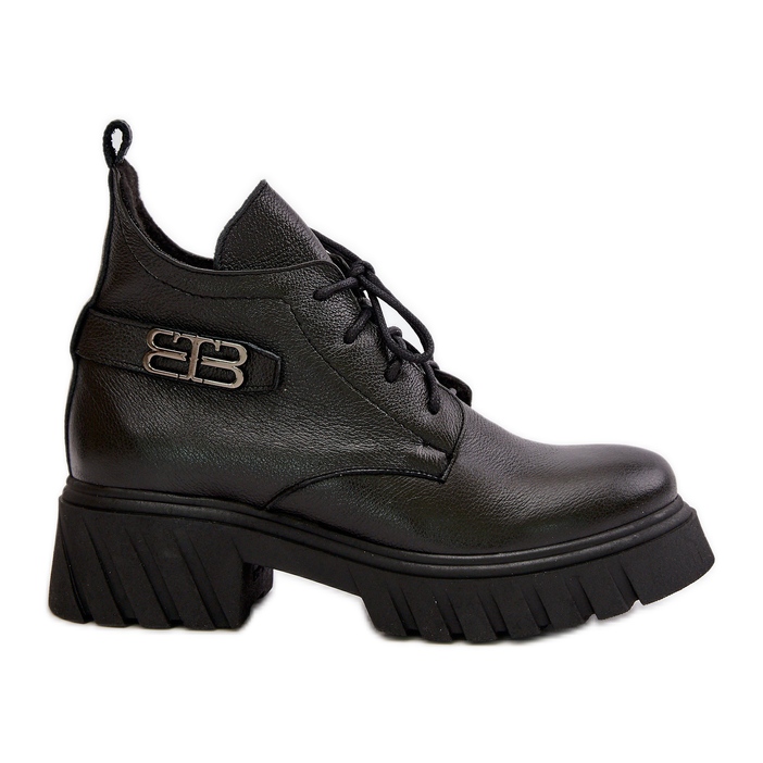 Zazoo 60483 Botas bajas de mujer en piel, aislantes, negro Zazoo 60483 Botas bajas de mujer en piel, aislantes, negro