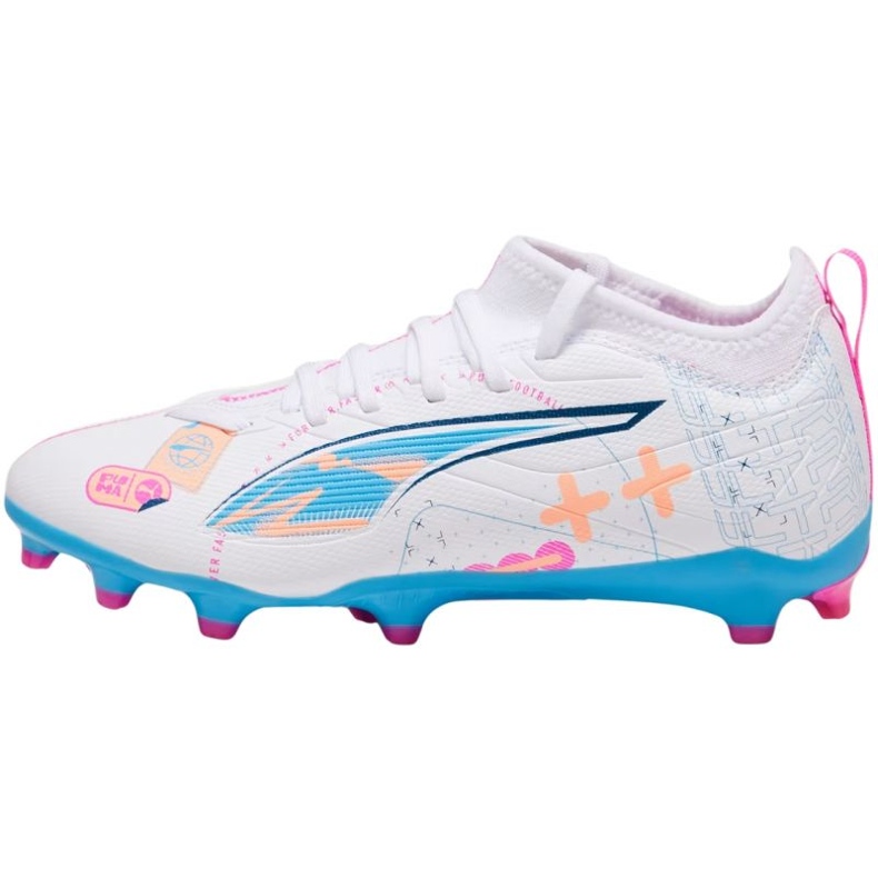 Zapatillas de fútbol Puma Ultra 5 Match Up FG/AG 108065 01 blanco