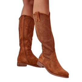 Botas Mujer Caladas Camel S.Barski HY42-139 marrón