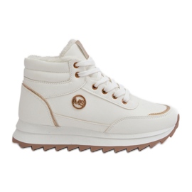 Zapatillas Deportivas Aislantes Mujer Con Plataforma, Blanco Ariatte