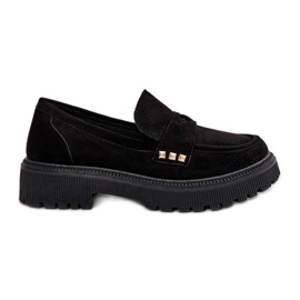 Zapatos Calados Mujer Mocasines Negro Tannes