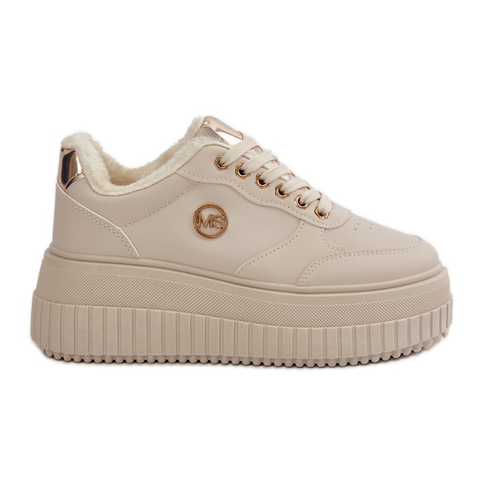 Deportivas Deportivas Aislante para Mujer con Suela Gruesa, Beige Ardiela Deportivas Deportivas Aislante para Mujer con Suela Gruesa, Beige Ardiela