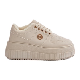 Zapatillas Deportivas Aislantes para Mujer con Suela Gruesa, Beige Verissha