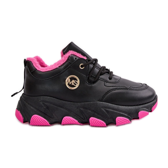 Zapatos Deportivos Aislantes Con Cordones Para Mujer Con Plataforma Negro Blanco
