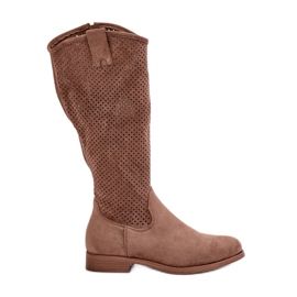 Botas Mujer Caladas Marrón S.Barski HY42-139