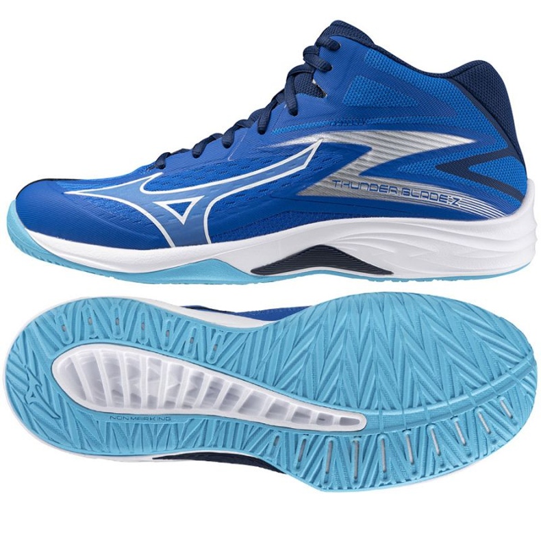 Zapatillas voleibol Mizuno Thunder Blade Z Mid M V1GA237501 azul