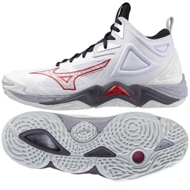 Zapatillas voleibol Mizuno Wave Momentum 3 Mid M V1GA231796 blanco
