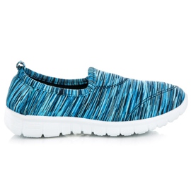 Mckeylor Zapatos sin cordones con rayas azul