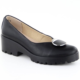 Zapatos slip-on mujer piel negros Filippo DP4569