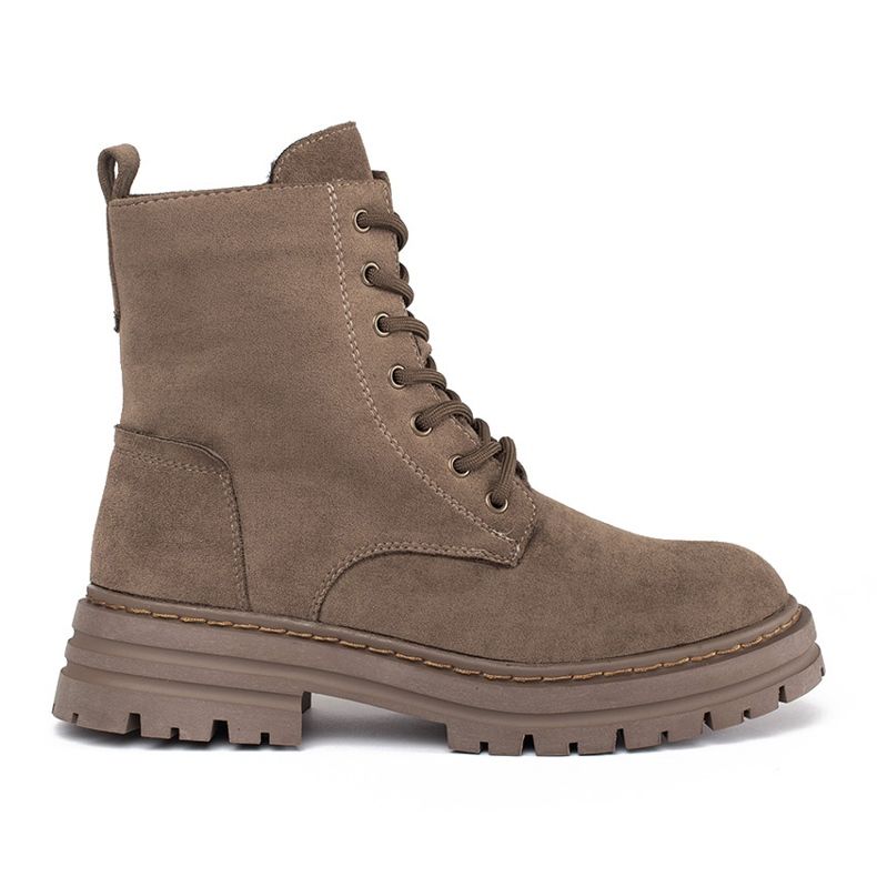 Botas de trabajadora con cordones de mujer marrones de Sergio Leone marrón Botas de trabajadora con cordones de mujer marrones de Sergio Leone marrón