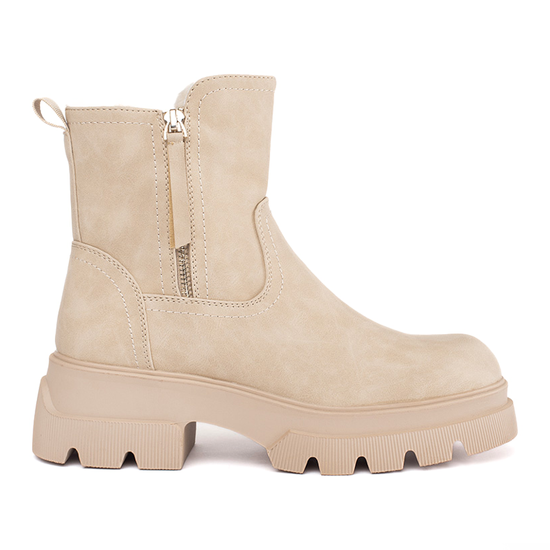 Botas aislantes de mujer beige de Sergio Leone