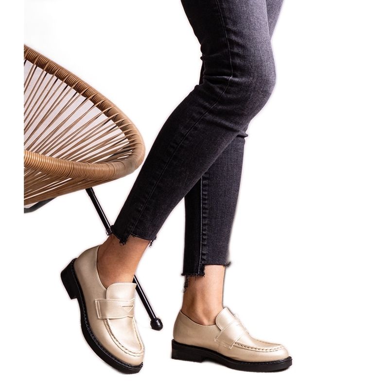 Mocasines Élodie elegantes dorados Mocasines Élodie elegantes dorados