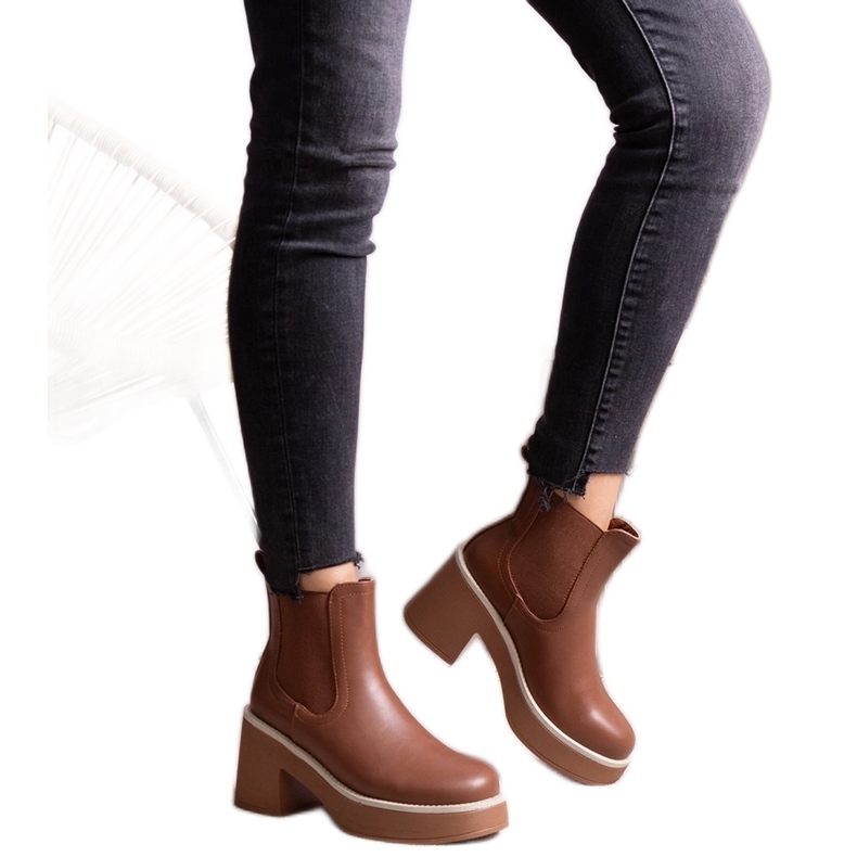 Botines marrones de Lidea marrón Botines marrones de Lidea marrón