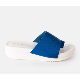 Inna Mules cuña Monferrato azul marino