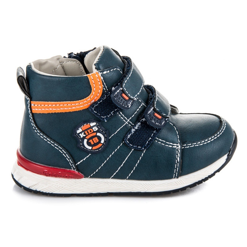 American Club Zapatos de velcro para niño azul