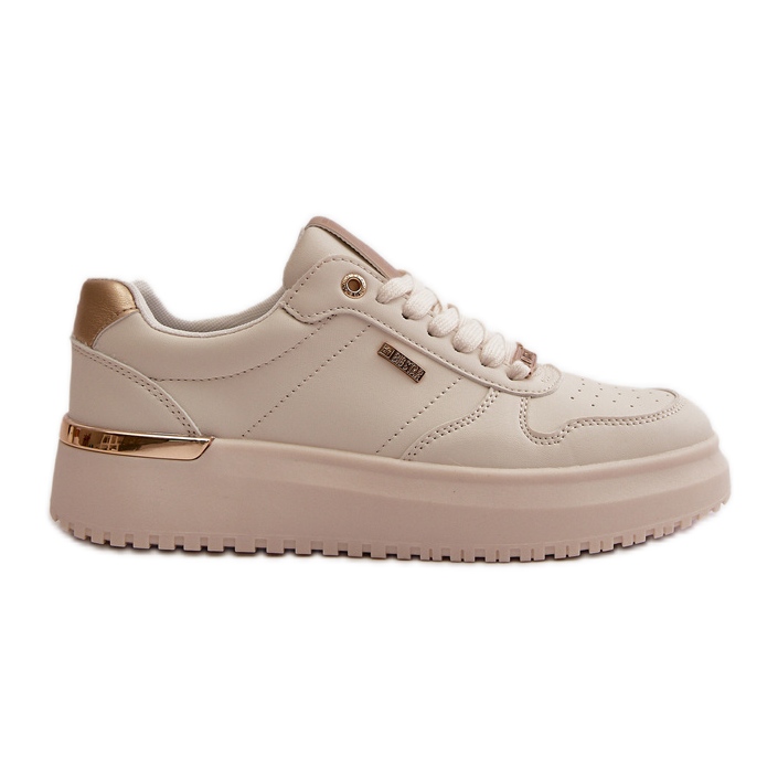 Zapatillas de mujer con plataforma Big Star OO274757 HI-POLY System Blanco