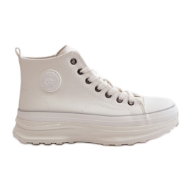 Zapatillas Mujer Plataforma Piel Ecológica Big Star OO274064 Blanco