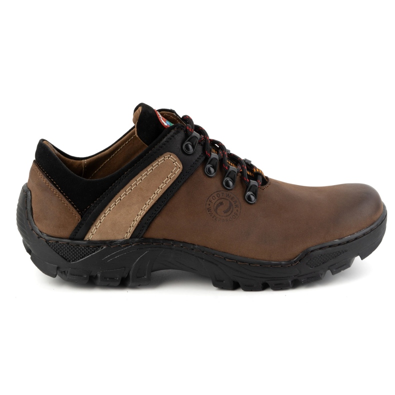 Olivier Zapatos trekking hombre piel 311GT, marrón oscuro