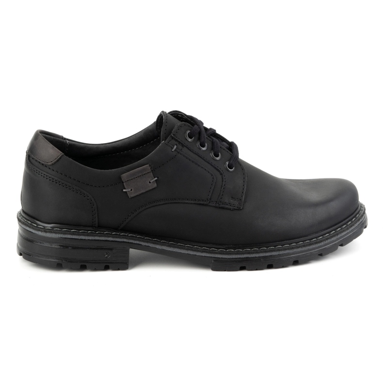 KOMODO Botas de piel para hombre 897K negro