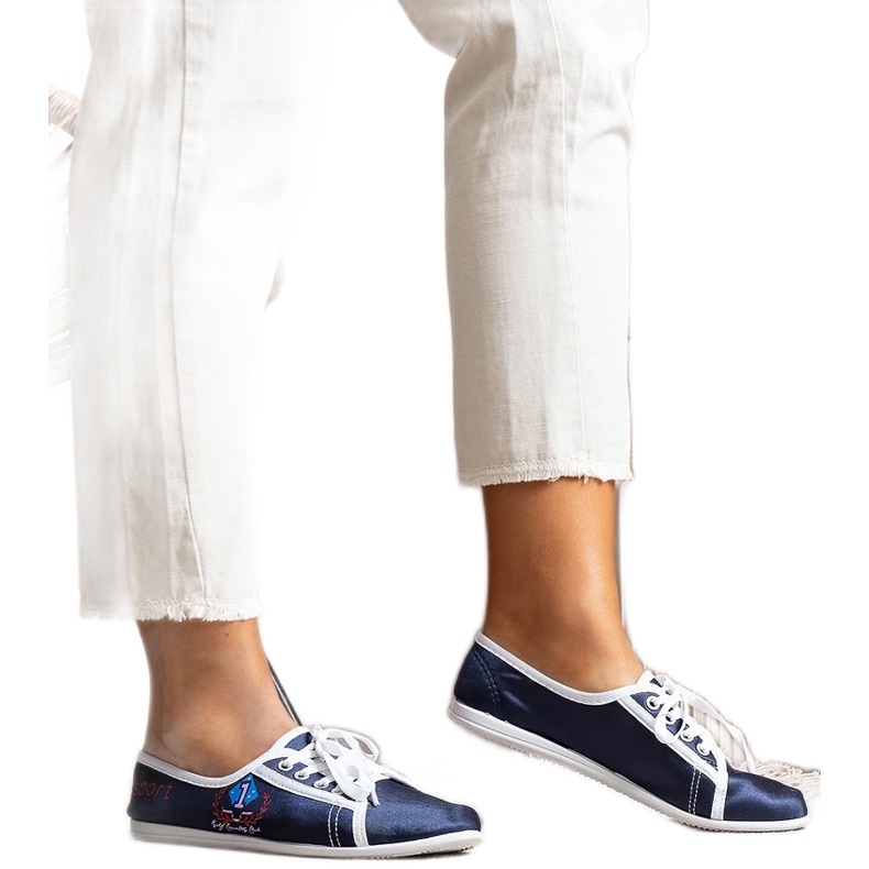 Zapatillas Woodstock mujer azul marino