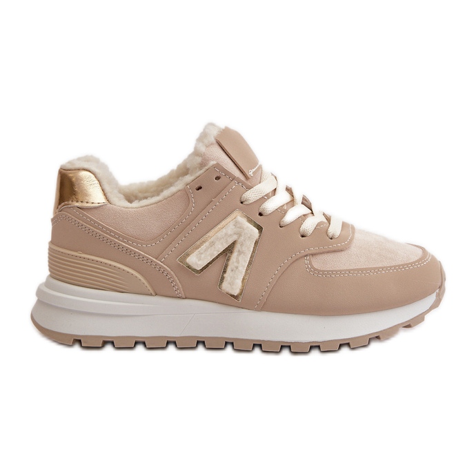 Zapatillas Mujer, Zapatillas Deportivas, Forradas con Piel de Oveja, Beige Ciamara