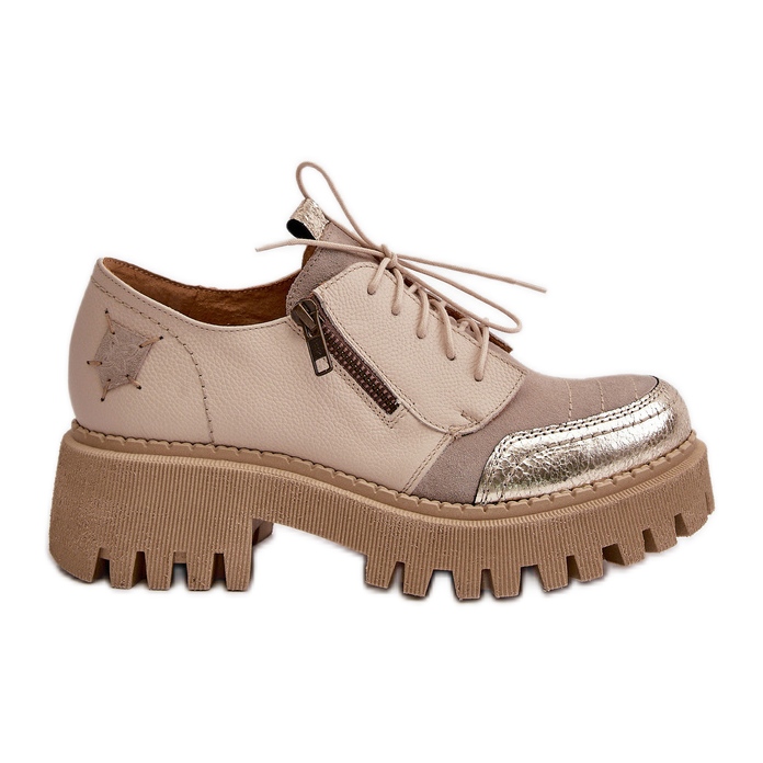 Zapatos de Mujer Fabricados en Piel Natural Beige Maciejka 06177-04