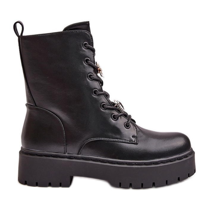 Botas de trabajo aislantes para mujer con pasadores negro Avorira